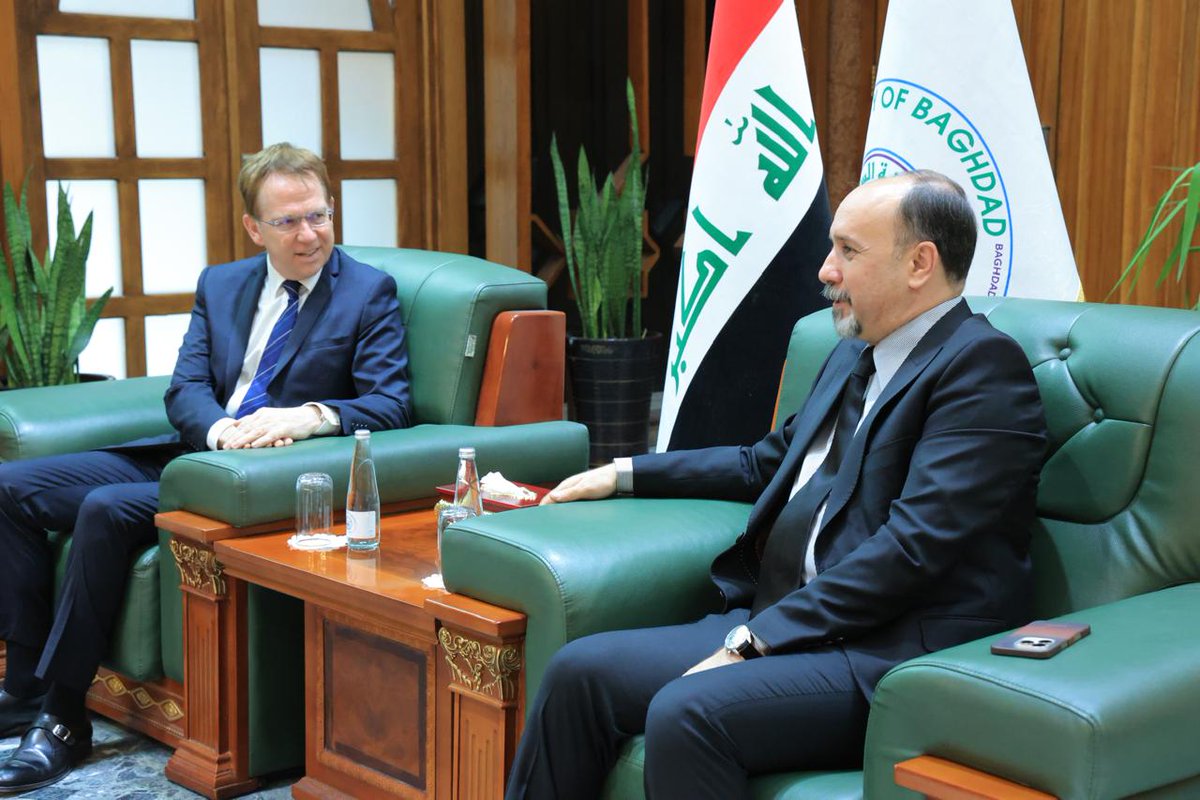 Patrick Durel (@frpatrickdurel) on Twitter photo مناقشات مثمرة مع أمين بغداد، <a href="/AmmarMusaKadhim/">عمار موسى كاظم</a>، حول التحديات التي تواجه العاصمة وأولويات الأمانة والدور الحالي والمستقبلي ل🇫🇷 وشركاتها في دعم نمو بغداد وتلبية احتياجات سكانها. مناقشات مثمرة مع أمين بغداد، <a href="/AmmarMusaKadhim/">عمار موسى كاظم</a>، حول التحديات التي تواجه العاصمة وأولويات الأمانة والدور الحالي والمستقبلي ل🇫🇷 وشركاتها في دعم نمو بغداد وتلبية احتياجات سكانها.