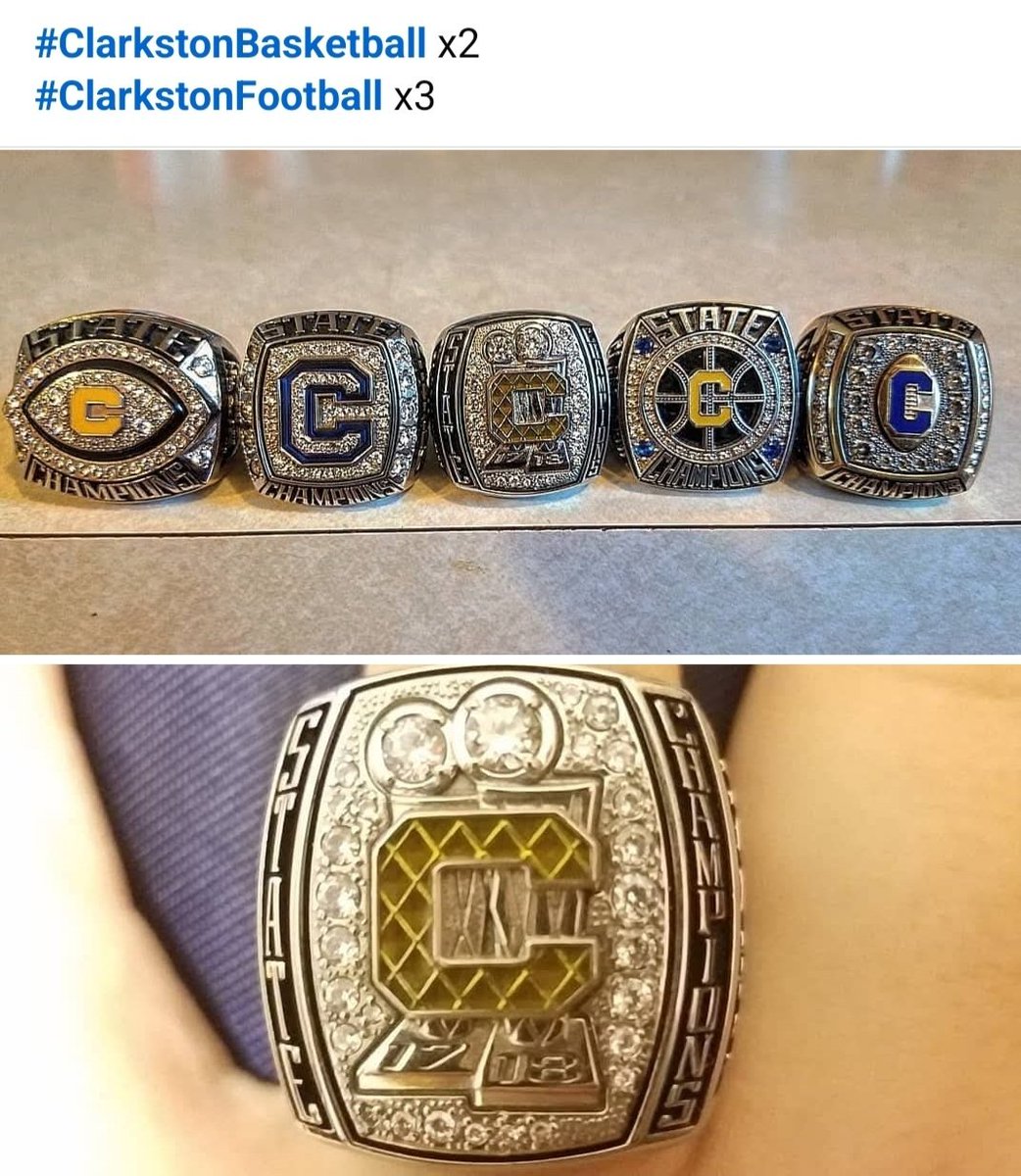 A fun memory popped up this morning from 7 years ago today. Got that 5th ring. #ClarkstonBasketball #ClarkstonFootball
