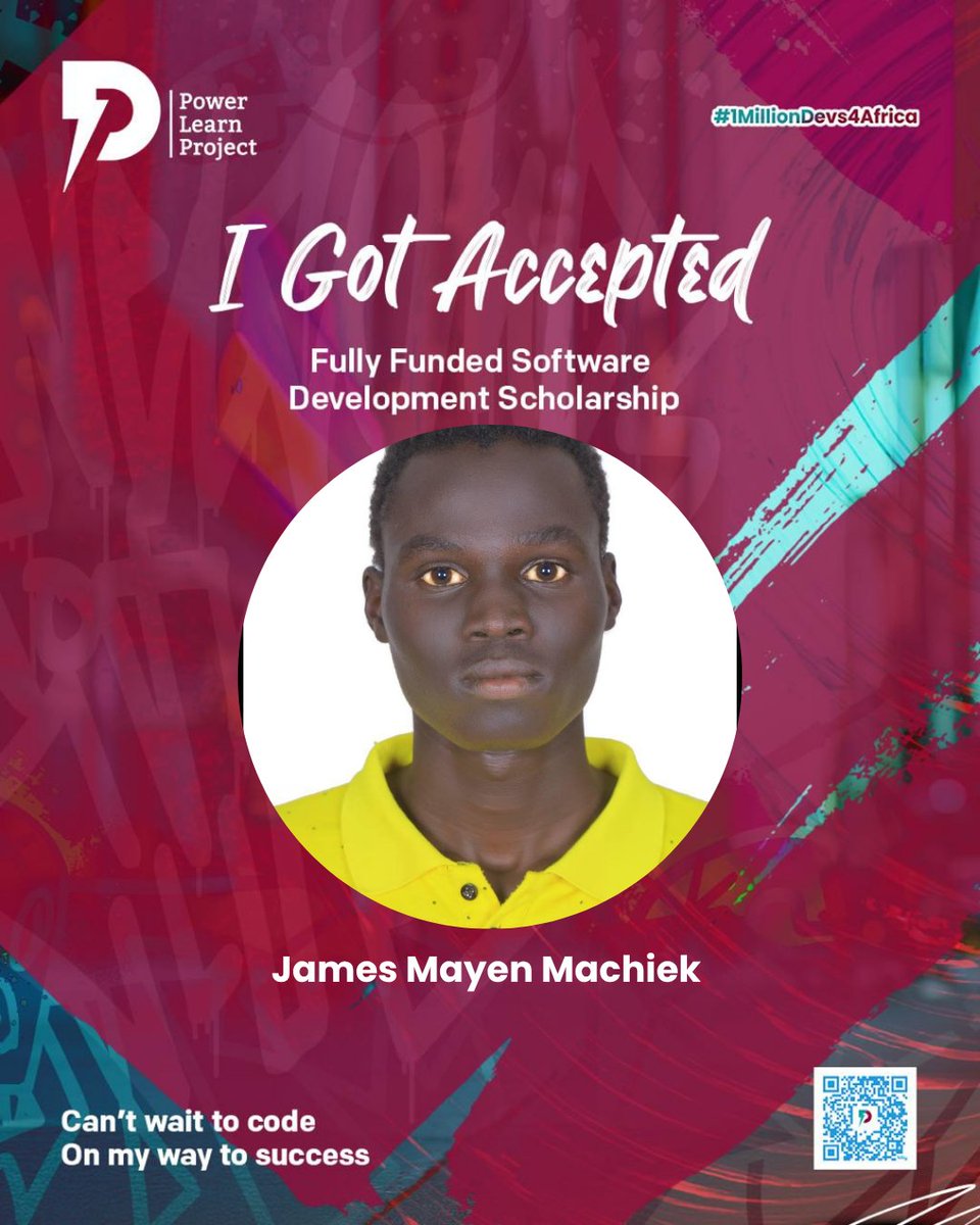 TungstenJz's tweet image. Just got selected for the Power Learn Project July 2025 Cohort! 🎉
Honored to receive their Software Dev Scholarship & join a community of future African tech leaders.
Let’s build the future! 💻🌍
@plpafrica
@plpcommunity
#PowerLearnProject
#TechScholarship
#CodingAfrica