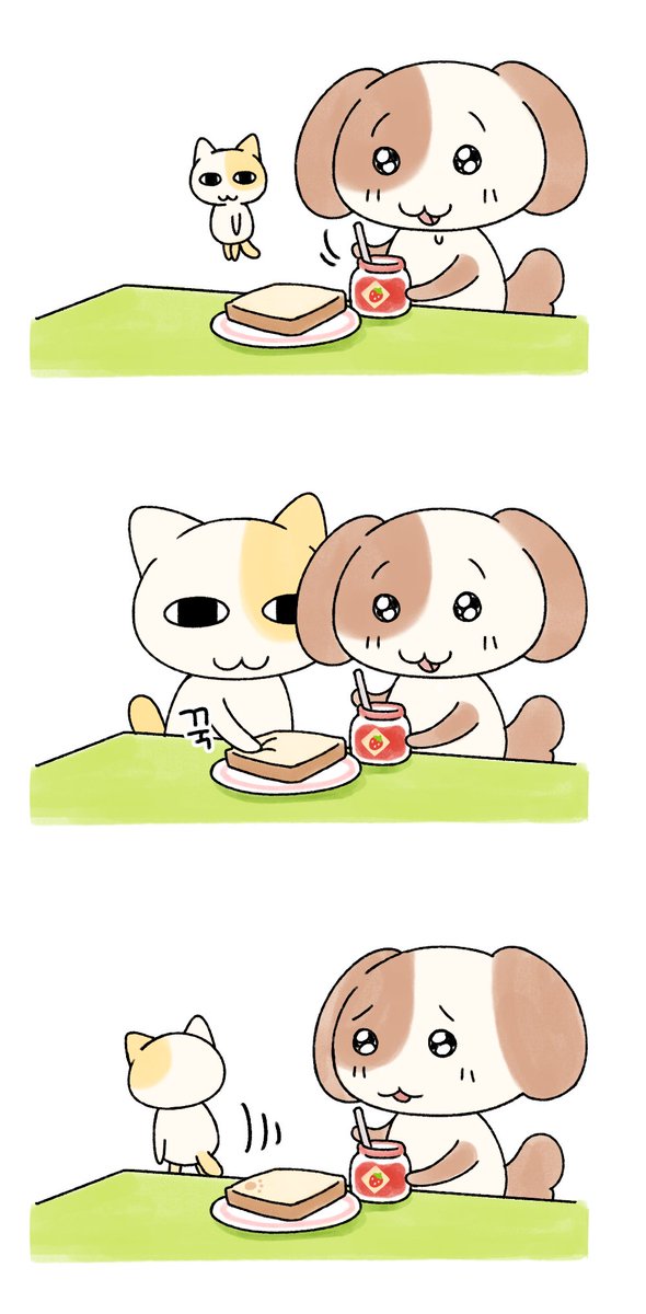 묘냥이와 멍구 tweet media