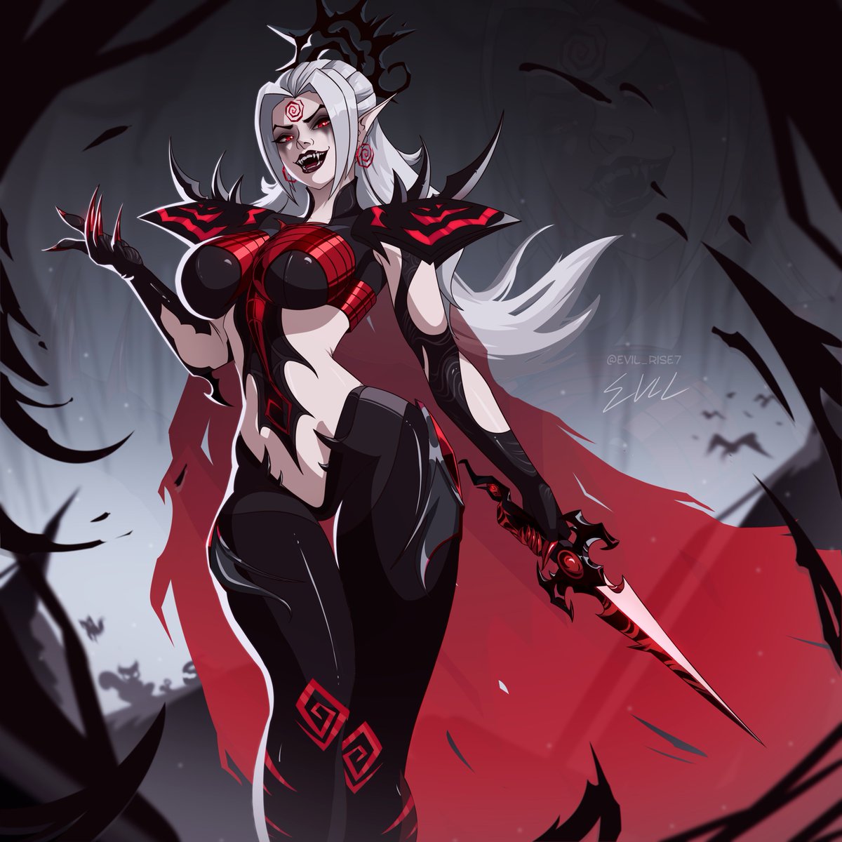 evil_rise7's tweet image. Hela Queen in Black