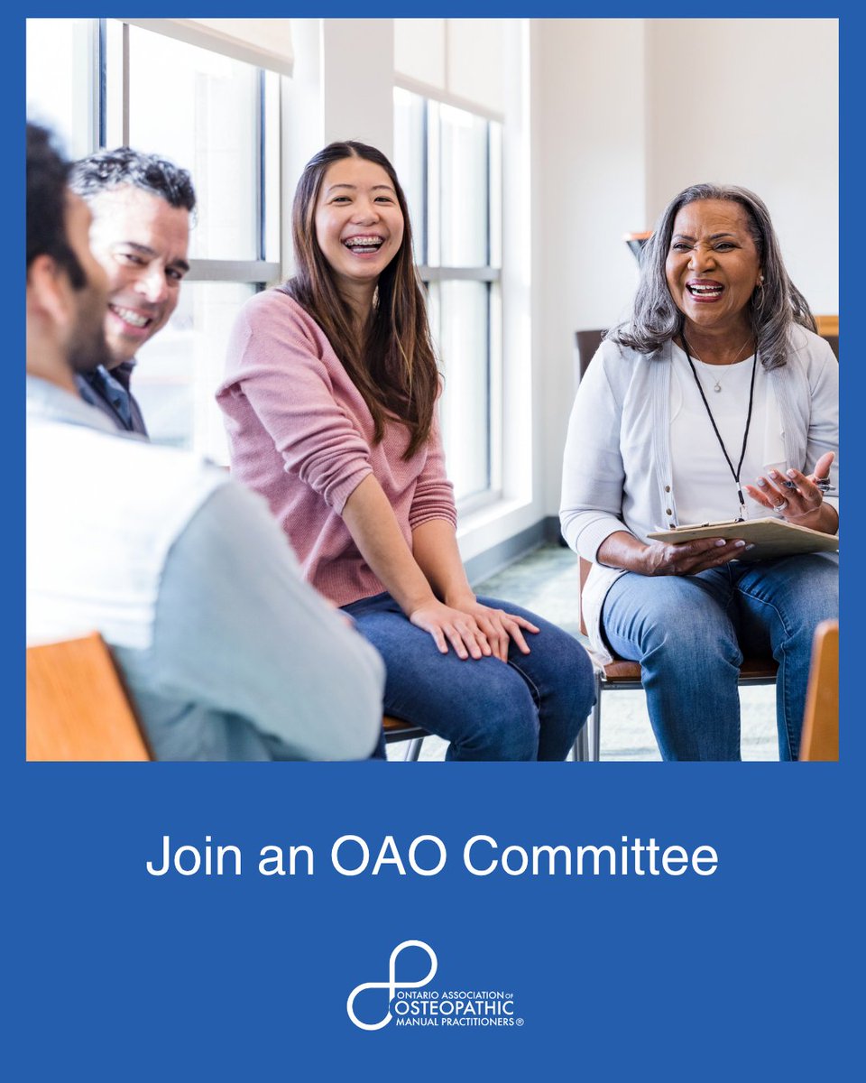 Help shape the future of osteopathic practice in Ontario and earn OAO Continuing Education Units (CEUs)!  We’re looking for volunteers to support our professional advocacy, education, and community outreach.
Contact us to learn more and apply: admin@osteopathyontario.org