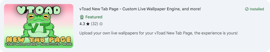 vToad received the Featured Badge! Thanks to everyone for the wonderful support, feedback, and reviews💚