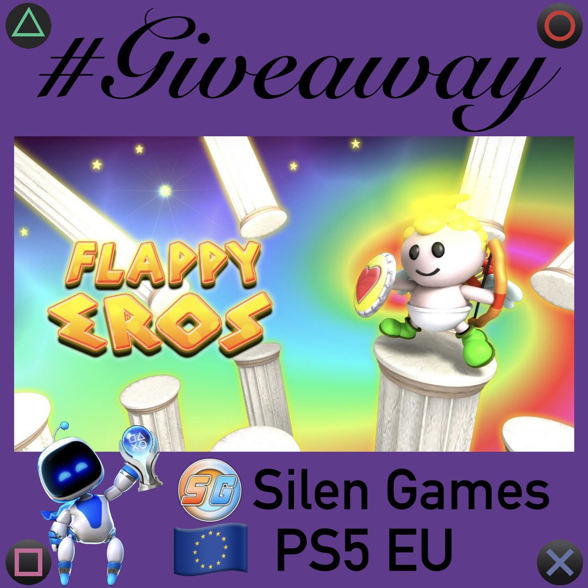 Robert2567 (@psn_robert2567) on Twitter photo #Giveaway
Flappy Eros ๐ชฝ๐ก๏ธโ๏ธ๐น
I have 2x ๐ช๐บ #EU #PS5 Codes
To win:
โ๏ธ Repost๐
โ๏ธ Follow โฌ๏ธโฌ๏ธ
๐ค<a href="/PSN_Robert2567/">Robert2567</a>
๐ค<a href="/silengames/">SilenGames</a>
Winners announced in 48 hours
๐ Good Luck to all ๐
#Giveaways #PS4 #PS5 #PlayStation
#GiveawayAlert #Giveaway
Flappy Eros ๐ชฝ๐ก๏ธโ๏ธ๐น
I have 2x ๐ช๐บ #EU #PS5 Codes
To win:
โ๏ธ Repost๐
โ๏ธ Follow โฌ๏ธโฌ๏ธ
๐ค<a href="/PSN_Robert2567/">Robert2567</a>
๐ค<a href="/silengames/">SilenGames</a>
Winners announced in 48 hours
๐ Good Luck to all ๐
#Giveaways #PS4 #PS5 #PlayStation
#GiveawayAlert