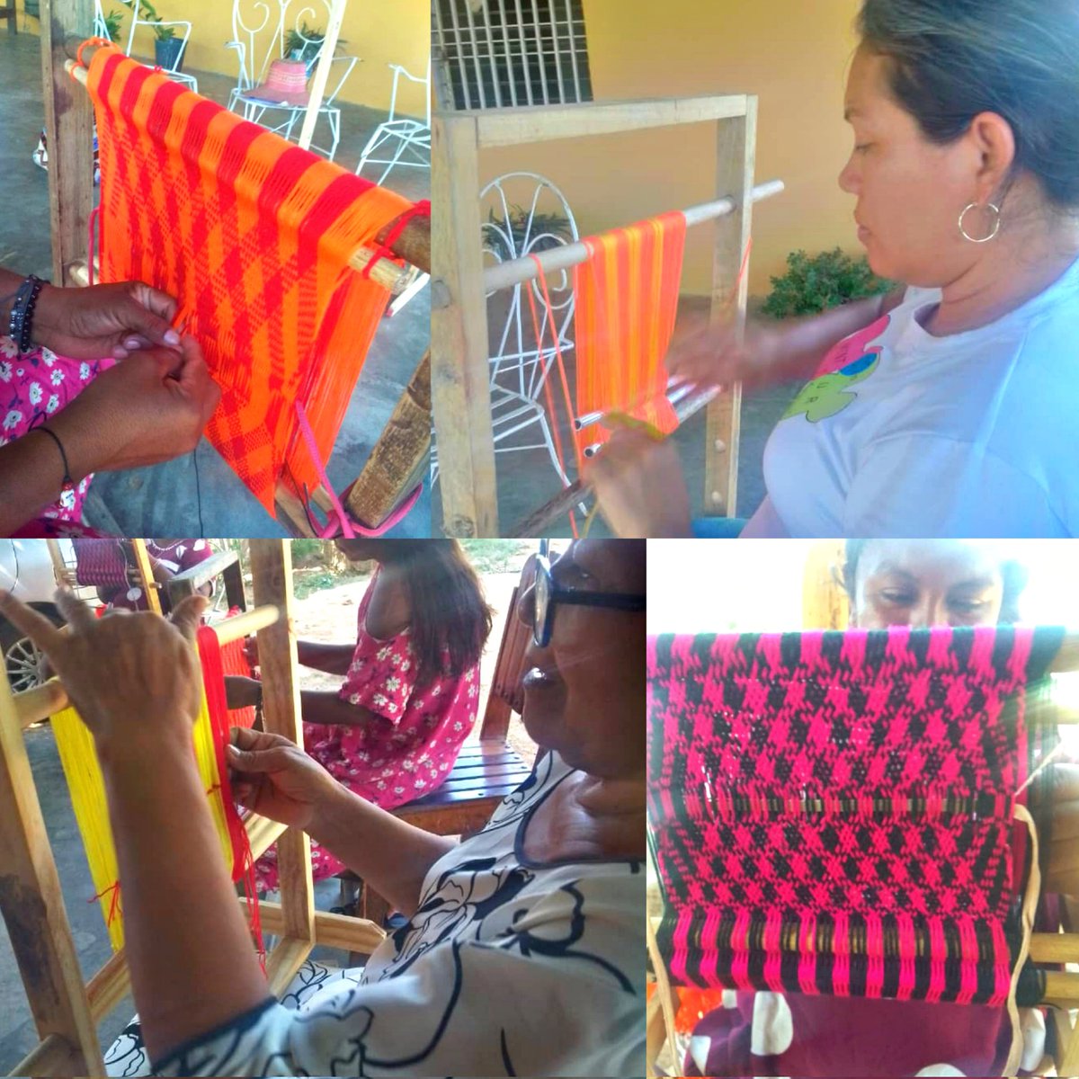 impcimamcbo_'s tweet photo. En la comunidad Catatumbo, la profesora Melissa González está impartiendo el curso de Chinchorro. Las participantes están aprendiendo las técnicas tradicionales y modernas de esta hermosa artesanía. https://t.co/RrlljbfPzG