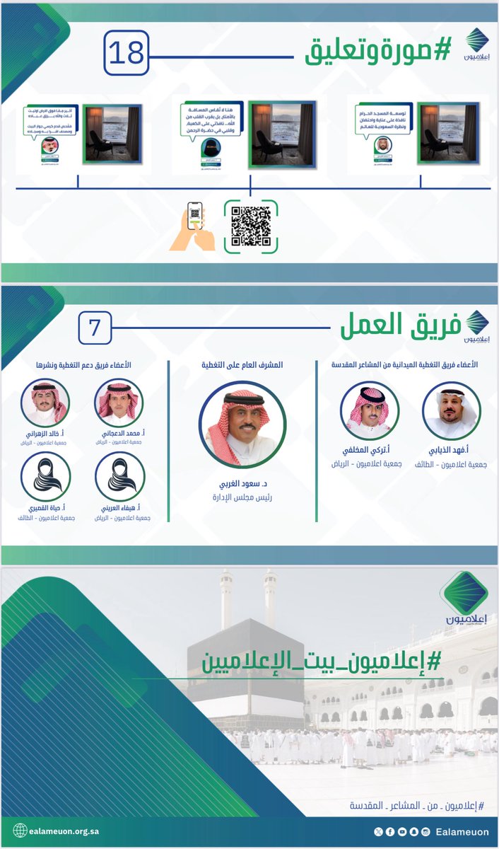 #تقرير | جمعية #إعلاميون تصدر ملفاً صحفياً عن تغطيتها لموسم #الحج_2025 ويمكنكم الاطلاع عليه عبر الرابط التالي 👇🏼

drive.google.com/file/d/1lDV0sJ…

#إعلاميون_والحج | #إعلاميون_والوطن
#نجاح_موسم_الحج | #يسر_وطمأنينة
#حج_1446_بعيون_العالم