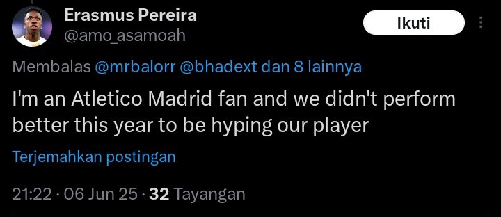 Make pp vini segala, biar fans real madrid dikambing hitamkan.

Emang fans Atletico madrid nih sampah semua 💩