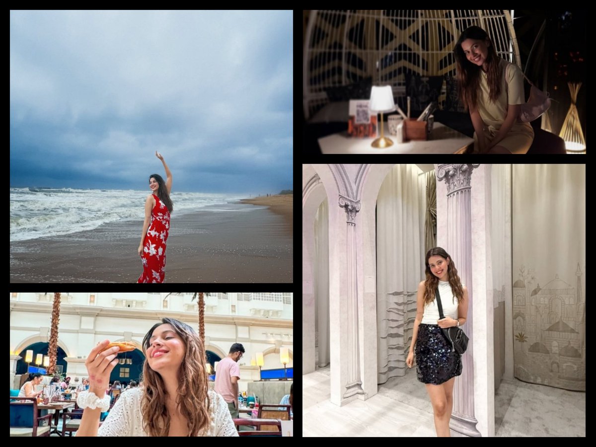 AditeeChauhan's tweet photo. ✨ Aesthetic Escapes & Effortless Grace ✨
From cozy corners to grand cafes, seaside twirls to sparkling glam nights —
she’s living her story in chapters of glow, charm, and unapologetic joy. 🌸🌊🌃🍴
#AliceKaushik
#WanderWithGrace https://t.co/IekpNklxKX