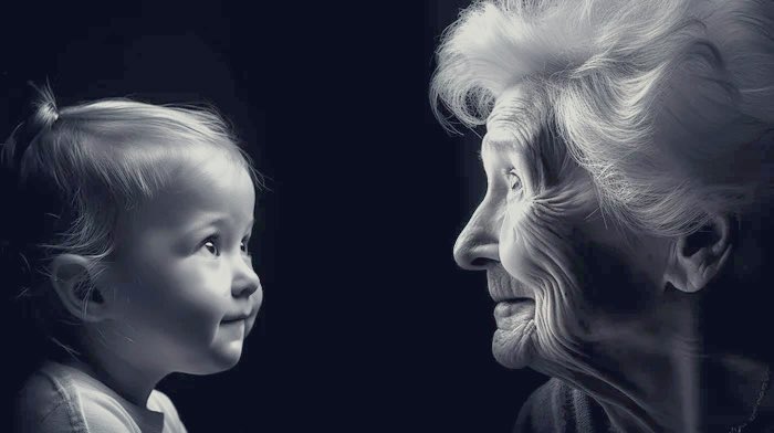 قلوب تشابهت ..
والفرق بينهما 
متر وسبعون سنة .
هي اكتفت من الحياة ،
وهي لا تعرف عنها شيئاً .!

#واقع