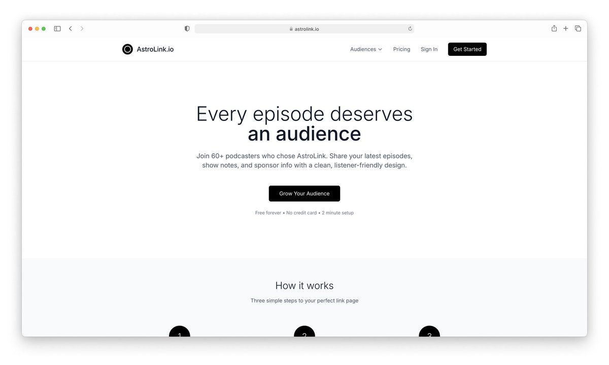 jakemapletree's tweet image. AstroLink spotlight: podcasters

We built it for everyone, but podcasters especially get the &quot;fast and simple&quot; approach

Episodes, show notes, sponsors - all clean and instant
astrolink.io/podcasters/