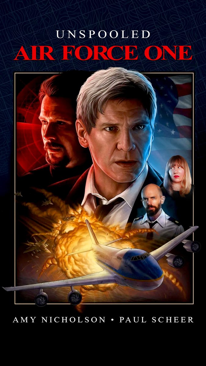 Out today, Amy and Paul navigate Air Force One and talk about the appeal of President James Marshall.

Listen!

Thanks to the inimitable @kimtroxall