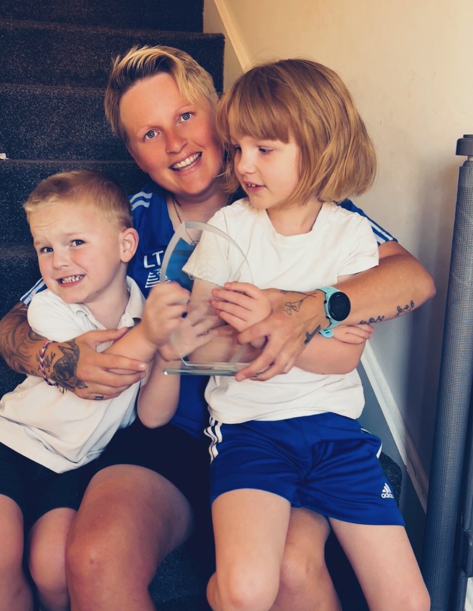 My reason 😍 
Getting to show them what WE won this morning is everything 🏆

#CoachOftheYear 
#DisabilityPathway
#facometsprogramme 
#glosfa 
#autismmum