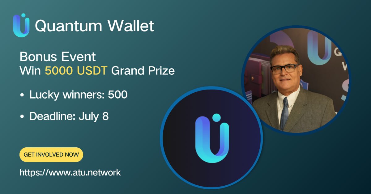Quantum_ATS's tweet image. 🎉 Quantum Wallet Giveaway Opens, Win 5000 USDT
🏆 500 lucky users will share 5000 USDT prize pool
📌 How to participate:
✅ Comment on X tweets and latest YouTube videos
✅ Attach a screenshot of your ATU holdings
✅ Follow the official X account and YouTube account
✅ Like…