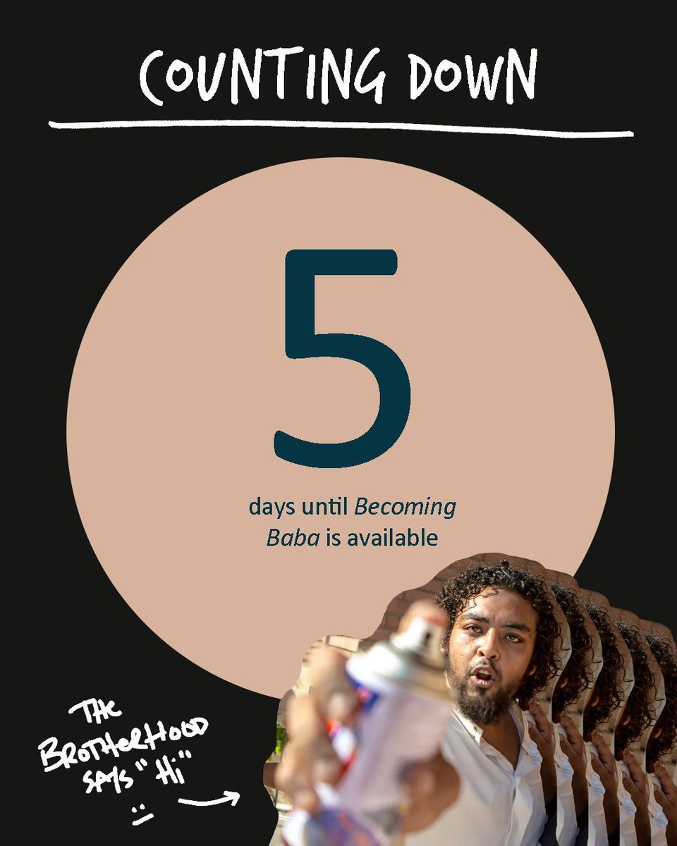 5 DAYS until Becoming Baba drops (and the Brotherhood is making sure you don’t forget.)
The story of this photo, and how I got my camera back after they jumped me is in the book which you absolutely should preorder if you haven't yet!