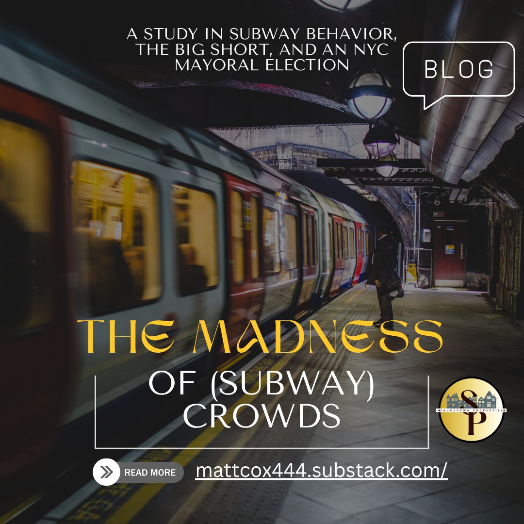 stowninvestor's tweet image. Why do we become someone else in subway crowds? 🚇🧠
Explore the chaos of underground behavior in my new post:
The Madness of (Subway) Crowds
🔗 mattcox444.substack.com/p/the-madness-…
Subscribe for more weekly insight.
#SubwayLife #CrowdBehavior