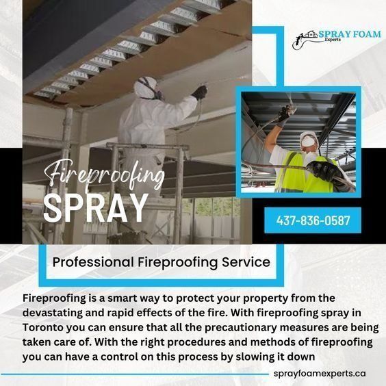 FoamExperts's tweet photo. *Fireproofing Spray*

Hiring the right and reliable professionals of fireproofing spray in Toronto you can prepare yourself from unforeseen situations. @FoamExperts 
#sprayfoam #sprayservices #insulation #building #home #services #Toronto #ontario
https://t.co/rXashmG8HU https://t.co/Ls11raoBF8