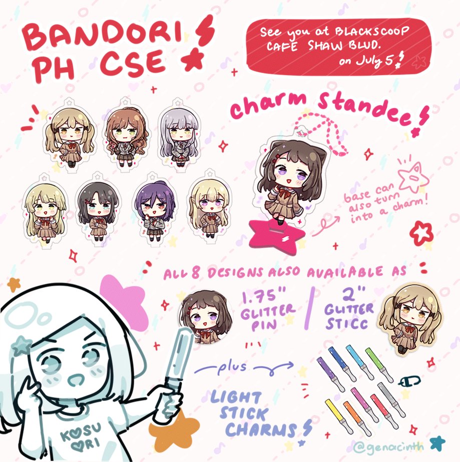 lets go!!! bandori!!! BANG ⭐️DREAM ‼️

i drew all these babies just for this CSE 💗 see you at #BandoriPHCSE soon!

#KiraKiraTokimekiExperience