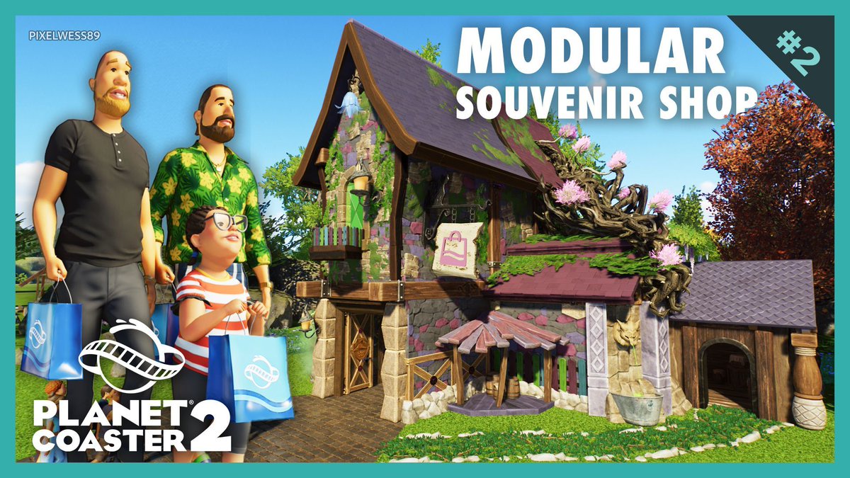Creating a modular Fairytale souvenir shop 🛍️🧙♂️🔮 [EP. 2 - outdoor area] - Planet Coaster 2 💙 WATCH NOW ▸ youtu.be/2EsKr9SsaFg @planetcoaster 🎢 #planetcoaster #youtube #PixelWess89 #planco #planetcoaster2 #planetcoasterfans #planetcoastercreation #fairytale