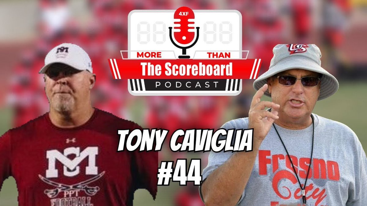 More Than The Scoreboard (@scoreboard4xf) on Twitter photo youtu.be/Jr1EqaOCI6U?si…
Ep 44 - Tony Caviglia is the Head Football Coach at Fresno City College. Coach Caviglia is entering his 27th year as the Rams Head Football Coach. Coach has amassed 217 wins as a Head Coach and has never had a losing season. <a href="/goramfootball/">Fresno City Football</a> youtu.be/Jr1EqaOCI6U?si…
Ep 44 - Tony Caviglia is the Head Football Coach at Fresno City College. Coach Caviglia is entering his 27th year as the Rams Head Football Coach. Coach has amassed 217 wins as a Head Coach and has never had a losing season. <a href="/goramfootball/">Fresno City Football</a>