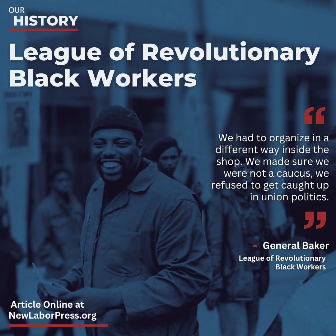 NewLaborPress's tweet image. June marked the 56th anniversary of the formation of the League of Revolutionary Black Workers.
Read Here:
newlaborpress.org/2025/06/30/our…