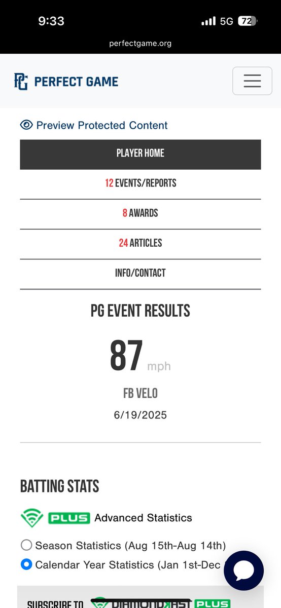 Updated PG profile from 6/19 start.