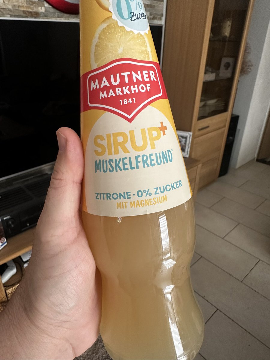 Ich hab jetzt ein Glas davon getrunken. 
Ich merke es schon 💪