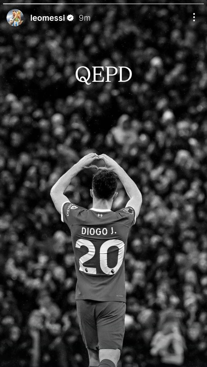 🚨 Messi on IG: RIP
