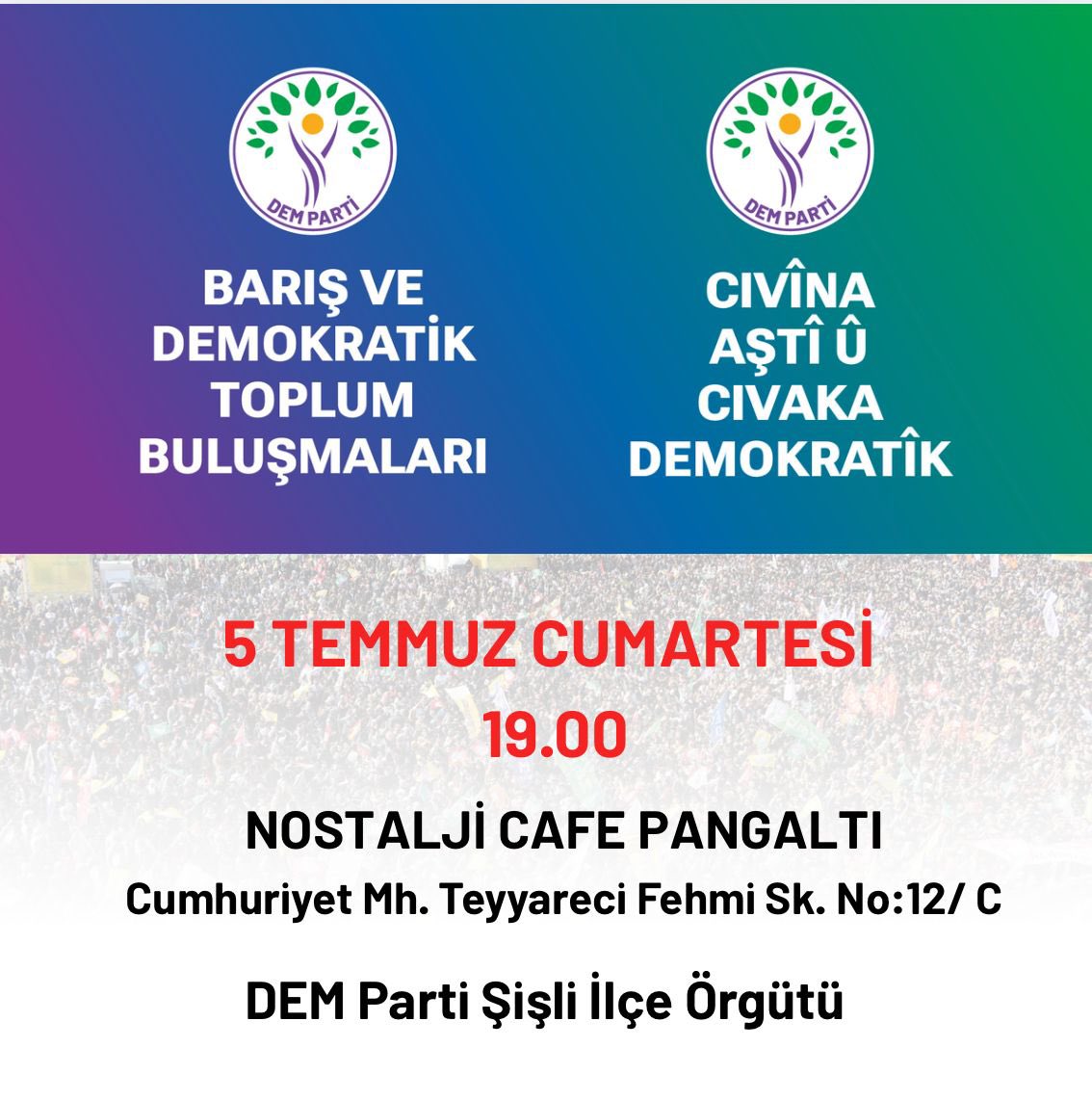 DEM Parti Şişli tweet media