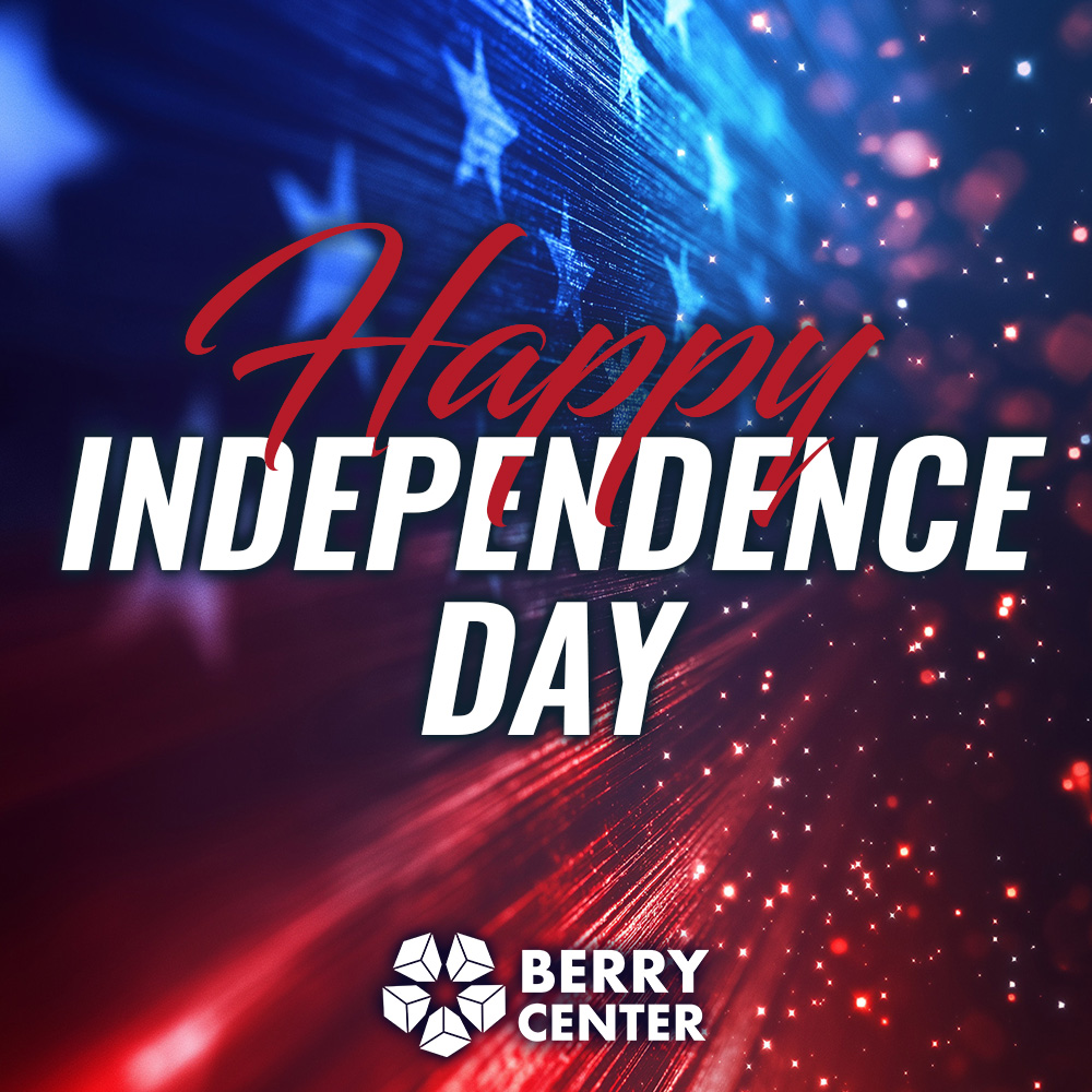 Happy #IndependenceDay! The Berry Center will be closed today, July 4, in observance of our nation's birthday.
