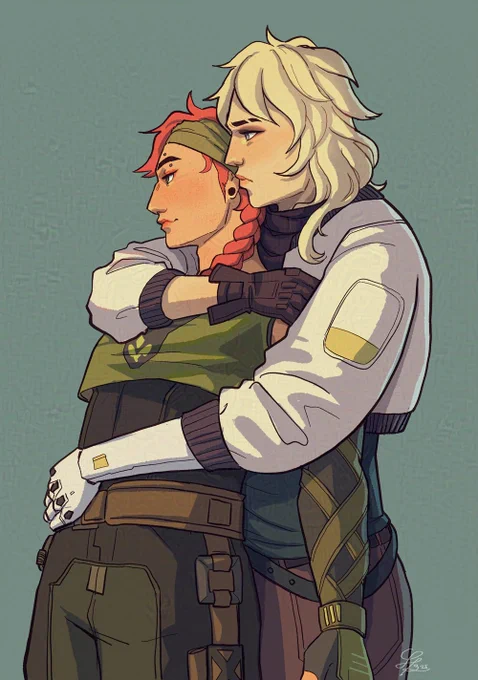 idle couple pose #skyelock #valorantart