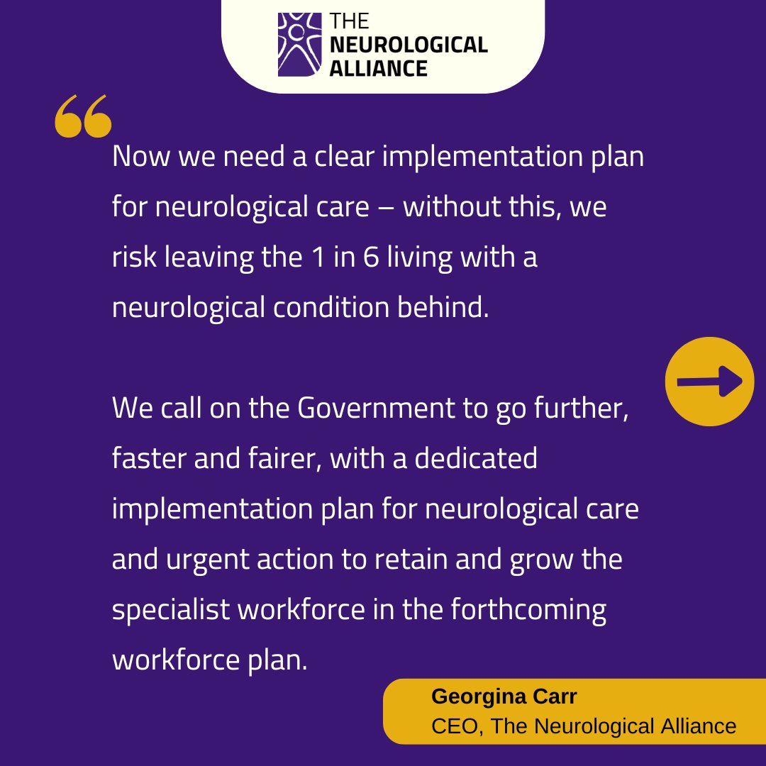 NeuroAlliance's tweet image. Our response to the NHS 10 Year Plan, published by @DHSCgovuk today.
You can support our call by signing our open letter to Health and Social Care Secretary Wes Streeting today: bit.ly/ActForThe1in6
