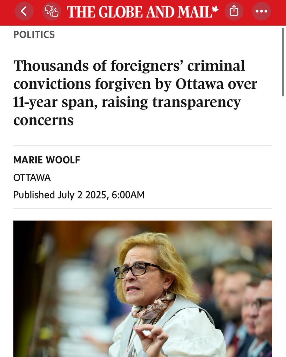RachaelThomasAB's tweet image. Over the past 11 years, the Immigration Department has admitted over 17,500 individuals with criminal records, but refuses to disclose what crimes were forgiven or how long ago they occurred.
Canadians have lost faith in the immigration system and secrecy like this only makes it…