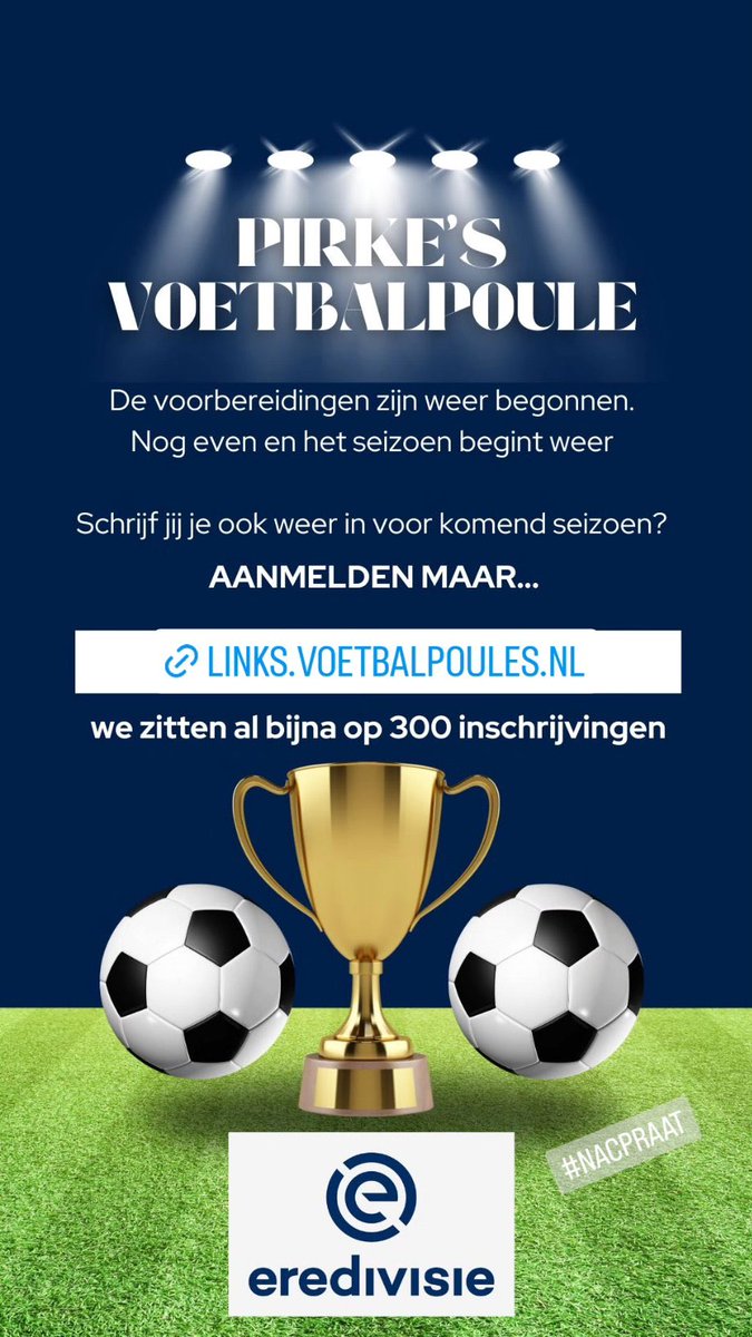 pascalable2's tweet image. Wie doet er mee met Pirke’s #voetbalpoule ? #voetbal #eredivisie