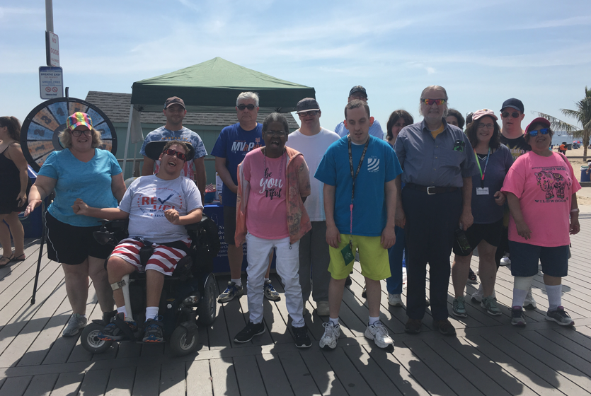 #TBT to a past campaign for ADA Awareness on July 13th, 2018! Celebrating on Point Pleasant, getting signatures for the Erase the 'R' Word pledge, giving out prizes, and educating people about the #ADA! #ADA2025 #DisabilityPride2025
