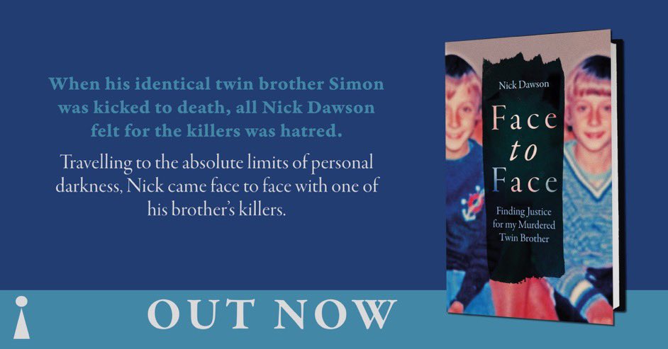 This brave, compelling &amp; hugely inspiring book, #FaceToFace by Nick Dawson, is out today. Forgive me, but I urge you to click this link &amp; find out more: bit.ly/3EXZSP6
“Essential reading for anyone who wants to better understand the power &amp; impact of restorative justice”