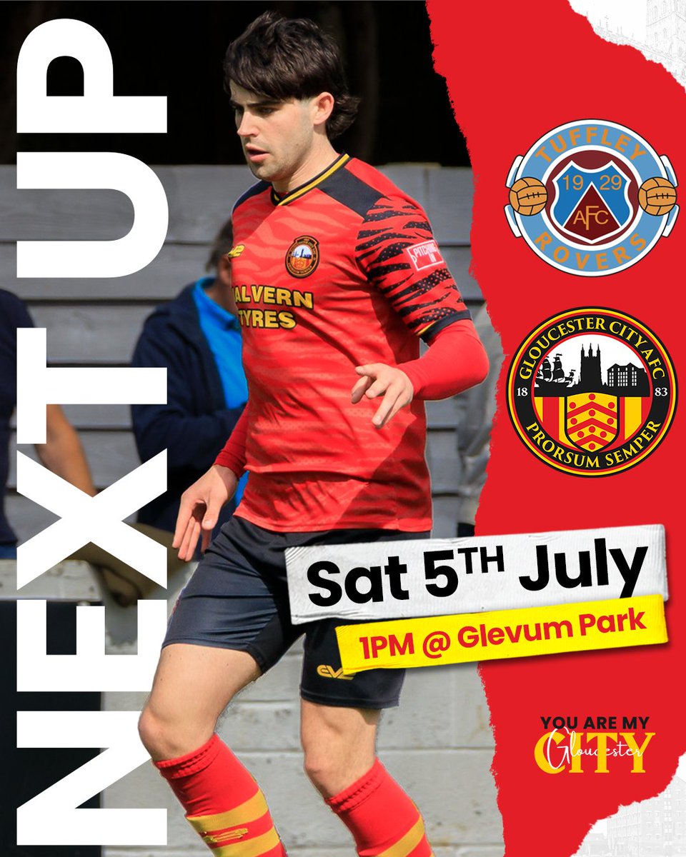 PRE-SEASON BEGINS!🐯

We are back in action after the summer break this Saturday, as we take the short trip to <a href="/TuffleyRoversFC/">Tuffley Rovers FC</a>'s Glevum Park to kick-off our pre-season campaign! ⚽️