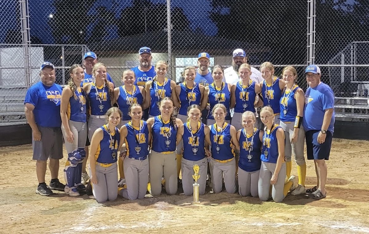 ML Rec Softball won another Championship last night, taking home the Mini MAC trophy, outscoring their opponents 47 to 4 in the final 3 games. 2nd year in a row winning this title &amp; 2nd Championship this year!! One more tourney to tackle in Minster... keep it rolling ladies! 🥎