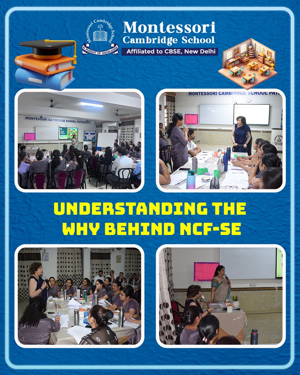 mcspathankot97's tweet image. 📖 MCS Pathankot decodes NCF-SE 2023!
 Educators explored hands-on strategies for experiential, competency-driven learning. 🌱📘
#NCFSE2023 #MCSPathankot #FutureReadyTeaching