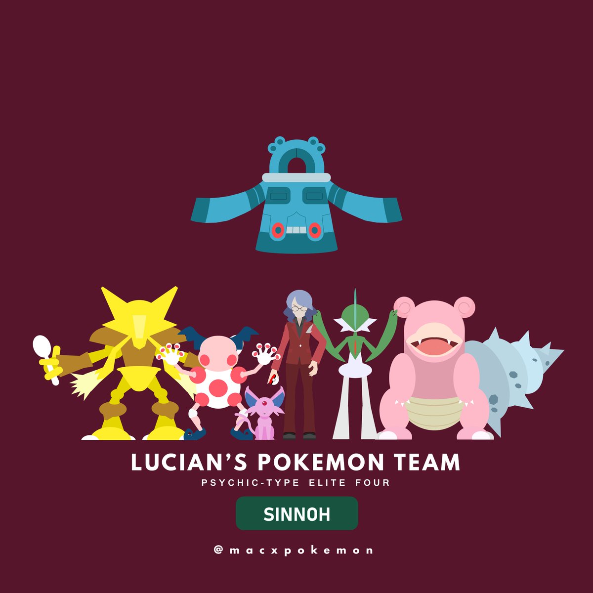 macxpkmn's tweet image. Elite Four Lucian's Pokémon Team

#pokemon