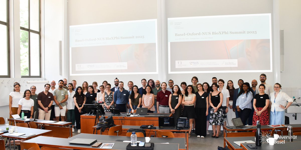 RodriguezP_Chri's tweet image. Last week, the @ibmbch - University of Basel hosted the 2025 @bioxphi Summit, in collaboration with @NUS_CBmE and @ethicsinthenews. It was great to engage with cutting-edge Bioethics research and to present preliminary results from our @nrp_79 study on animal research dilemmas.