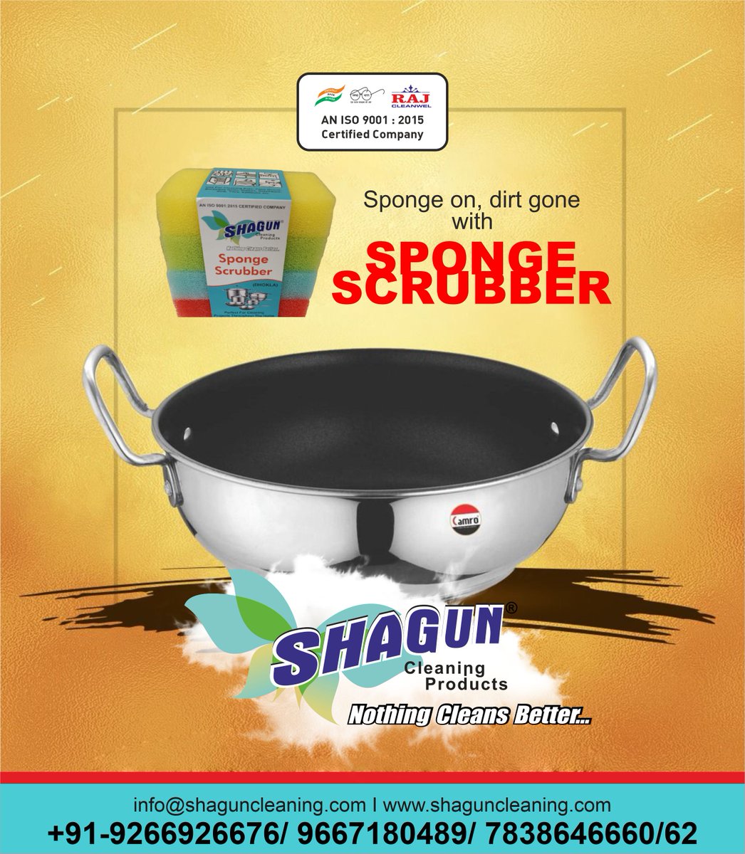 Shaguncleaning's tweet image. #SpongeScruber #DirtGone #LongLasting #HighQuality #ExperttoRemoveGerms