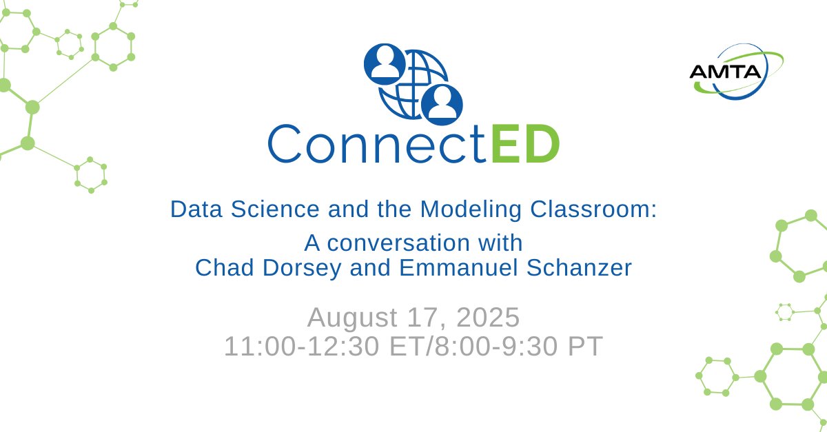 Join Dr. Emmanuel Schanzer, Executive Director &amp; Co-founder of Bootstrap, and Chad Dorsey, Modeler and CEO of the Concord Consortium, for an inspiring conversation on Data Science in STEM Education.
August 17, 2025,  11:00 AM ET 
 Info and Registration:  bit.ly/2025ConnectEd
