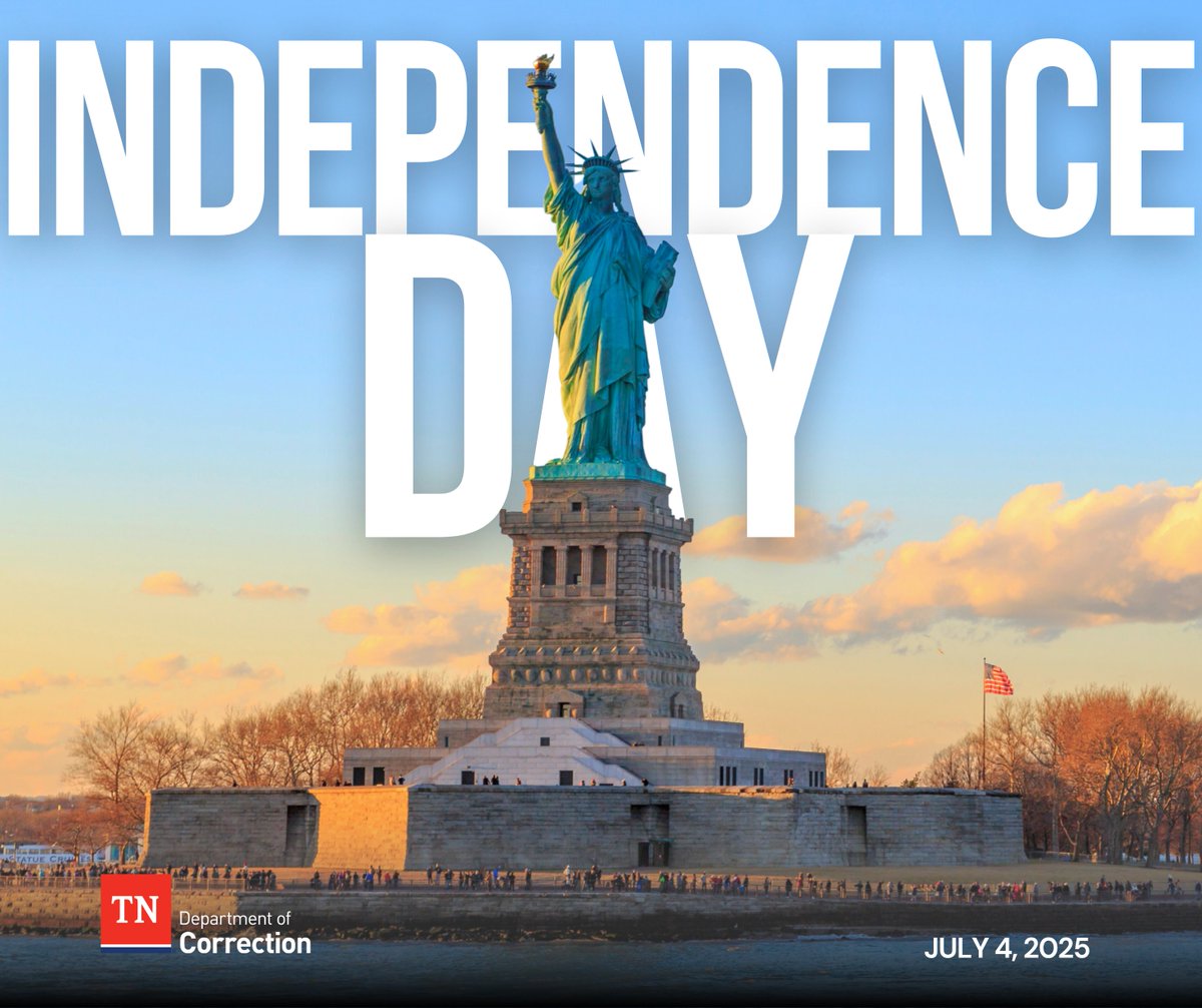 🇺🇸Happy 4th of July! As we celebrate our nation’s 249th anniversary of #independence, we’re grateful for the dedicated men &amp; women of TDOC for their contributions to America’s safety, success, &amp; prosperity. #IndependenceDay