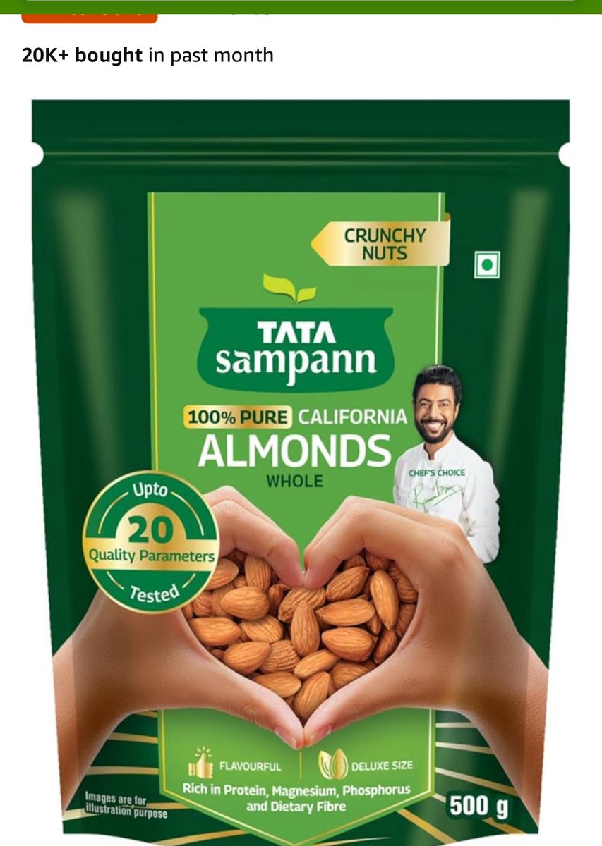 punam2410's tweet photo. @TATASampann the other day I brought almonds assuming that brand Tata associated with it can’t be shoddy. But to my surprise found the almonds are coated with some dye/colorant as the colorant residue remains after peeling off almonds after overnite soak. #foodaduletration https://t.co/Kq7osmlzqy