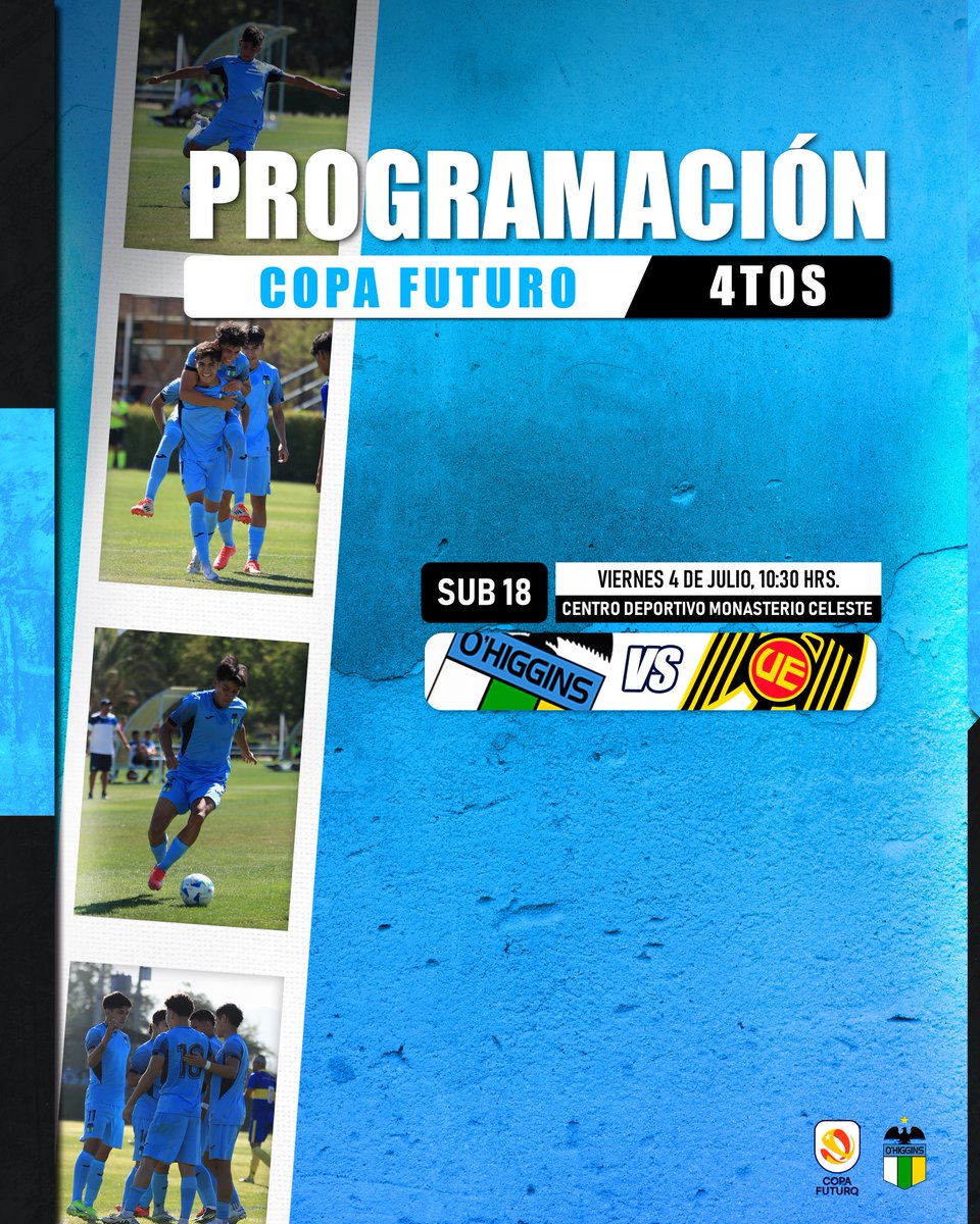 O'Higgins FC đ§đŒ (@ohigginsoficial) on Twitter photo đ§đŒ đŁđ„đąđđ„đđ đđđđąÌđĄ đđšÌđ§đđąđ đđąđ„đ đđ§đđ©đą âœ
âĄïž Mañana en el Centro Deportivo Monasterio Celeste, nuestra serie Sub 18 enfrentarĂĄ a UniĂłn Española en los Cuartos de Final de la Copa Futuro 2025 đ ÂĄVamos muchachos! đđ» ÂĄVamos Capo de Provincia! đ§đŒ đ§đŒ đŁđ„đąđđ„đđ đđđđąÌđĄ đđšÌđ§đđąđ đđąđ„đ đđ§đđ©đą âœ
âĄïž Mañana en el Centro Deportivo Monasterio Celeste, nuestra serie Sub 18 enfrentarĂĄ a UniĂłn Española en los Cuartos de Final de la Copa Futuro 2025 đ ÂĄVamos muchachos! đđ» ÂĄVamos Capo de Provincia! đ§đŒ