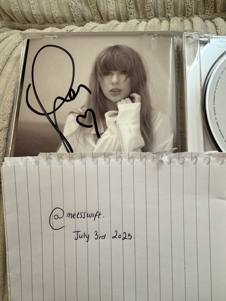 cristina | andor brainrot activated (@metsswift) on Twitter photo SIGNED TTPD CD WITH A HEART RAFFLE!
-retweet this tweet!
-every £1 donated = 1 entry! (£5 = 5 entries for ex)
-reply to this tweet with a screenshot of your donation and write TTPD raffle in message box on paypal!
money goes towards my surgery!
paypal: cristinawrites1@gmail.com SIGNED TTPD CD WITH A HEART RAFFLE!
-retweet this tweet!
-every £1 donated = 1 entry! (£5 = 5 entries for ex)
-reply to this tweet with a screenshot of your donation and write TTPD raffle in message box on paypal!
money goes towards my surgery!
paypal: cristinawrites1@gmail.com