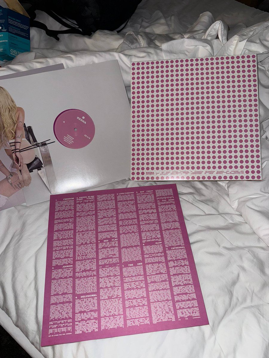 👁️ spoiler: the artwork featured in the vinyl edition of Kesha’s new album ‘. (Period)’.