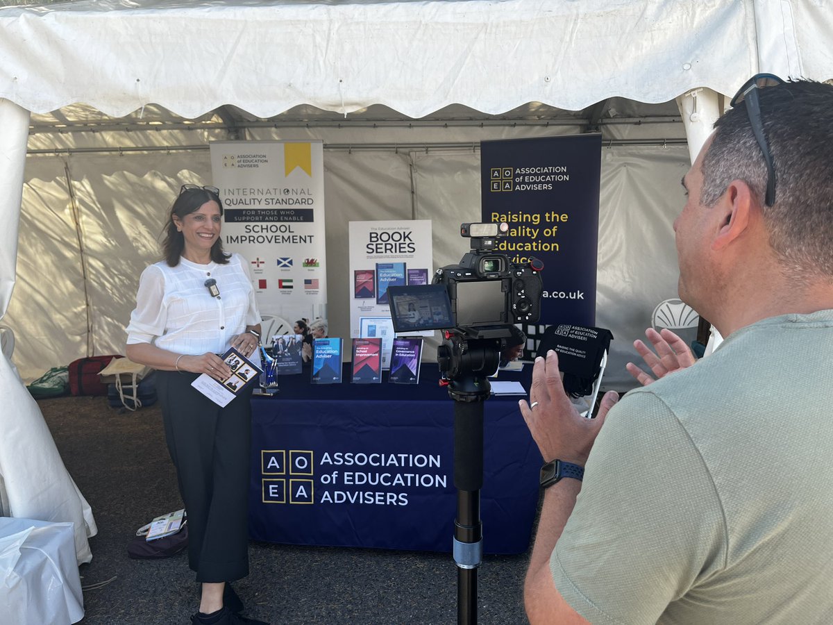 Association of Education Advisers (@educateadvise) on Twitter photo That’s a wrap for Day 1 of <a href="/EducationFest/">Festival of Education 🇬🇧</a>!
Our Head of Development <a href="/NarinderGill01/">Narinder Gill FCCT</a> shared her reflections on the value of high-quality education advice and collaboration.
Catch us again tomorrow at the #AoEA stand!
#FestivalOfEducation #SchoolImprovement #EducationAdvisers That’s a wrap for Day 1 of <a href="/EducationFest/">Festival of Education 🇬🇧</a>!
Our Head of Development <a href="/NarinderGill01/">Narinder Gill FCCT</a> shared her reflections on the value of high-quality education advice and collaboration.
Catch us again tomorrow at the #AoEA stand!
#FestivalOfEducation #SchoolImprovement #EducationAdvisers