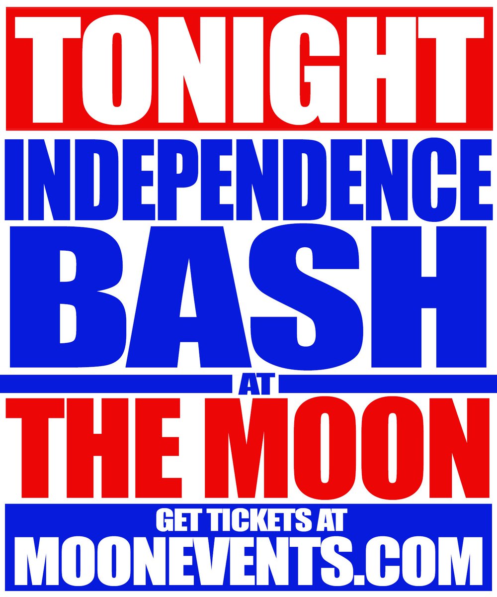 TALLAHASSEE TONIGHT 🔴⚪️🔵
We Kicking Off Independence Wknd 
At The MOON - 1105 E Lafayette St
Tix at MoonEvents.com 
Tables - 850.590.6300