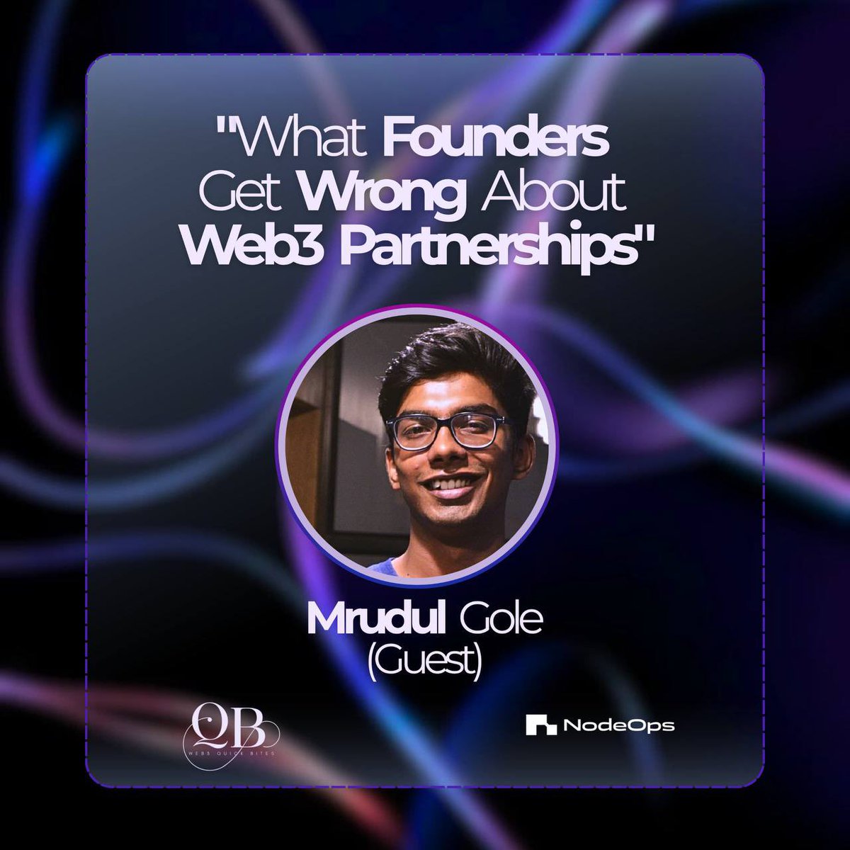 nelson (@nelsonikenworie) on Twitter photo I used to think Web3 BD was just partnerships and pitch decks.
But <a href="/mrudulgole/">Mrudul Gole | NodeOps</a> changed my mind with his podcast episode.
On this week’s <a href="/web3quickbites/">Web3 Quick Bites</a>, he dived deep into what actually moves the needle in crypto, infra, and AI.
Here’s the hard truth:
→ Hype doesn’t close I used to think Web3 BD was just partnerships and pitch decks.
But <a href="/mrudulgole/">Mrudul Gole | NodeOps</a> changed my mind with his podcast episode.
On this week’s <a href="/web3quickbites/">Web3 Quick Bites</a>, he dived deep into what actually moves the needle in crypto, infra, and AI.
Here’s the hard truth:
→ Hype doesn’t close